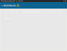 Tablet Screenshot of irishmanpub.com